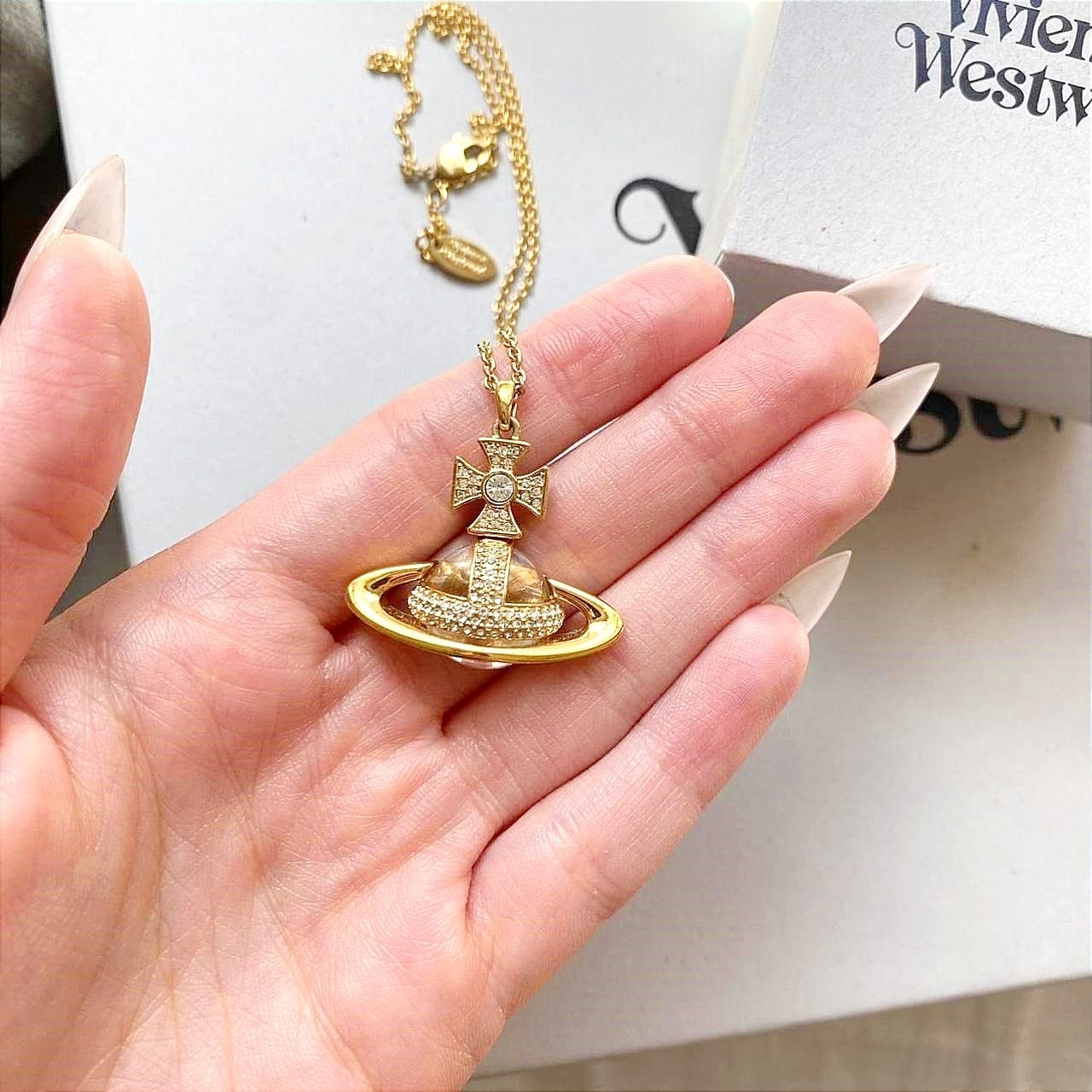 Vivienne Westwood Sorada透明星球頸鏈