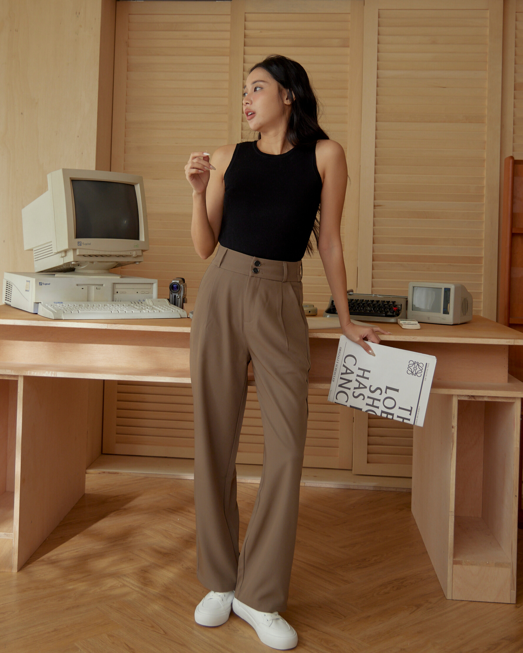 焦糖拿鐵西裝褲