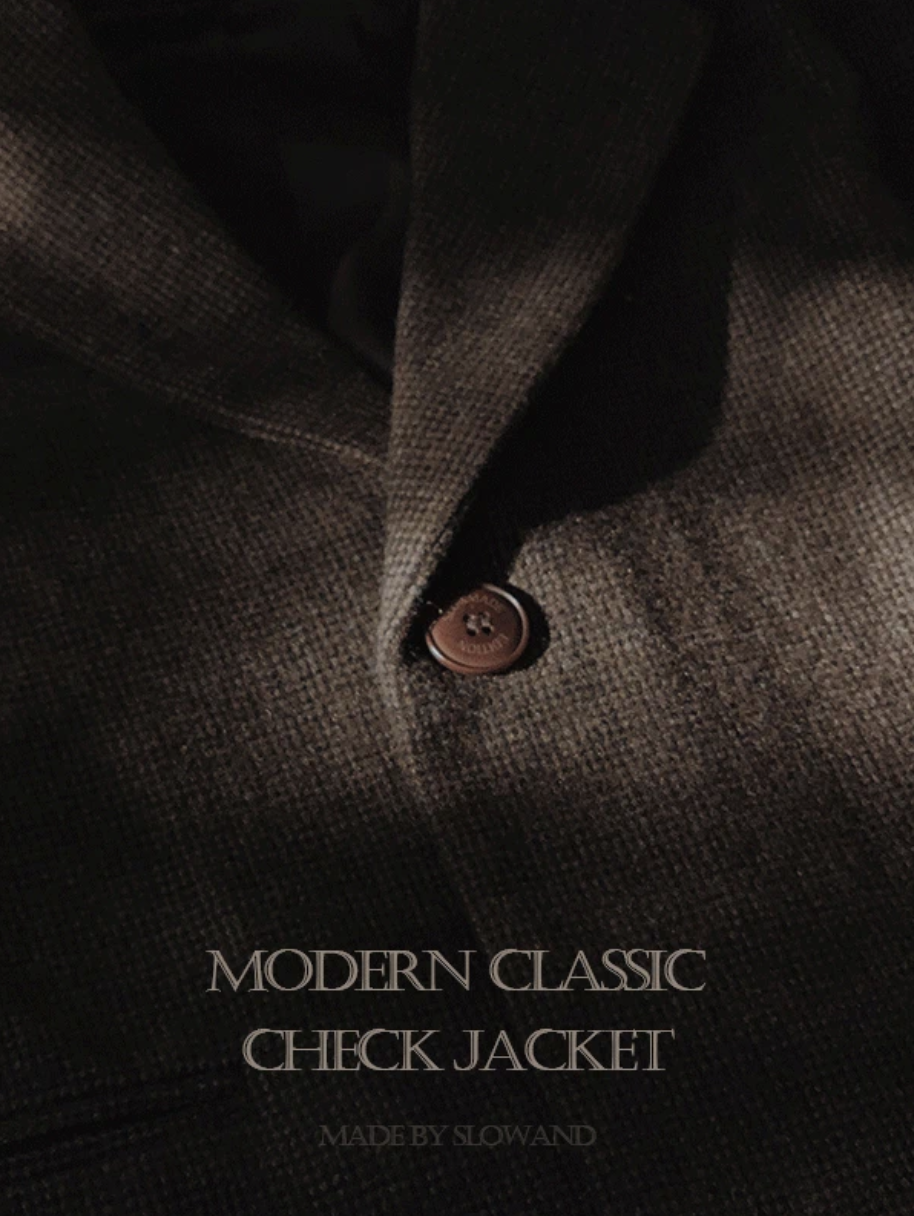 預訂｜SLOWAND #SLOWMADE Modern Classic Check Jacket (One Color)