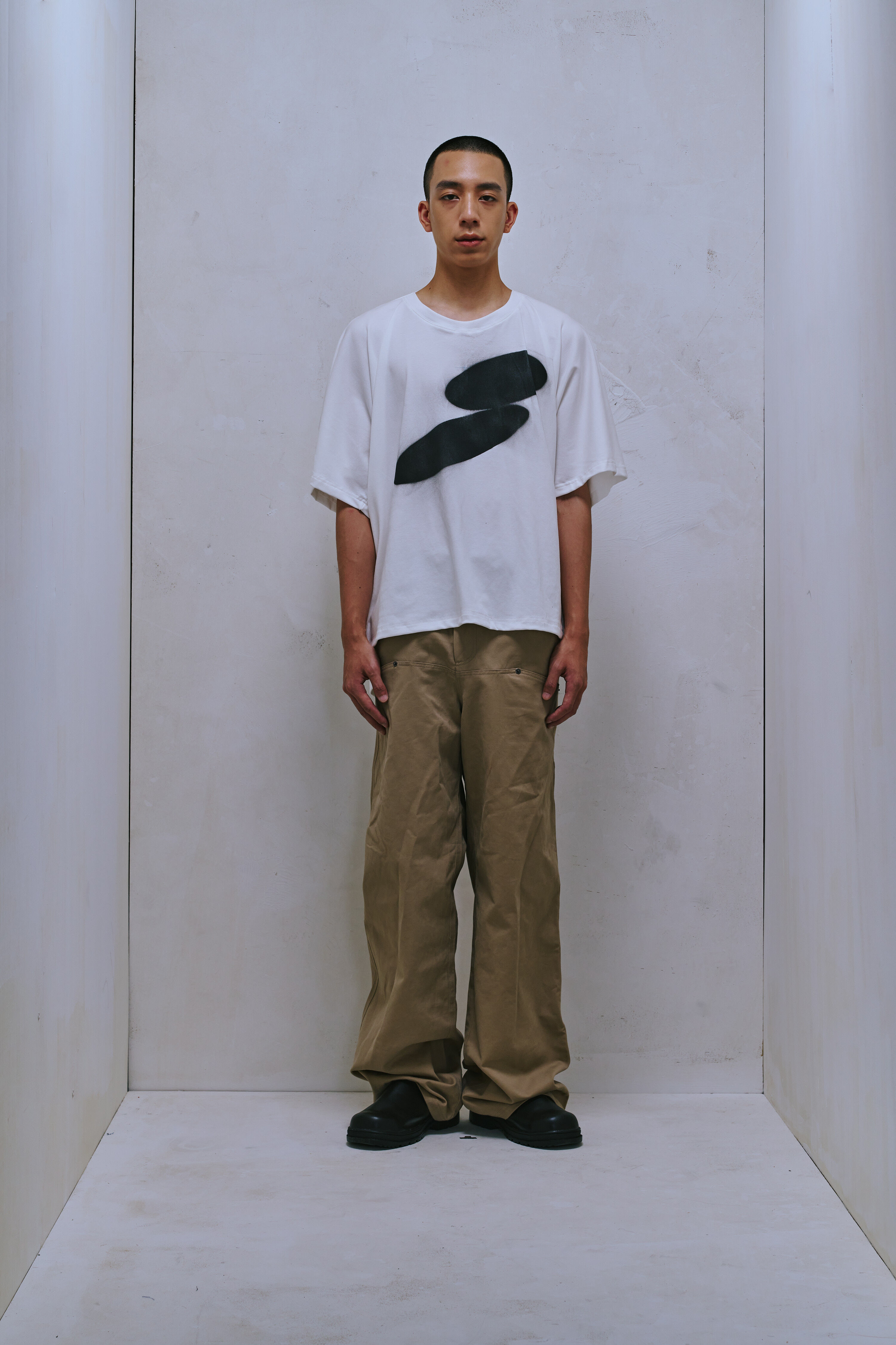 TWILL STRAIGHT-LEG “24/7” CHINO PANTS
