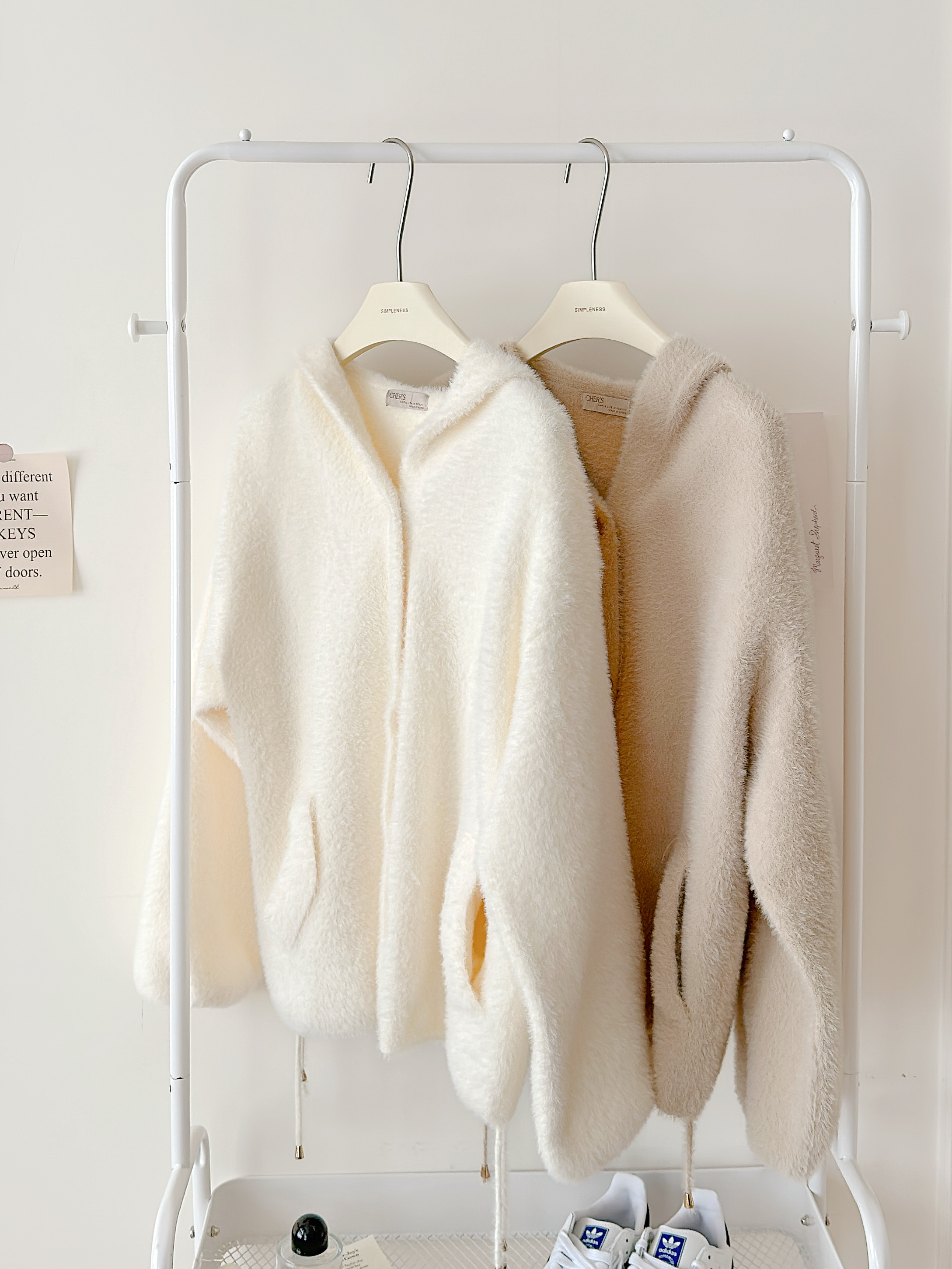 部份現貨🚚熱銷回歸❤️‍🔥小編大推😍冬日溫柔雪糕水貂毛連帽外套💕共4色