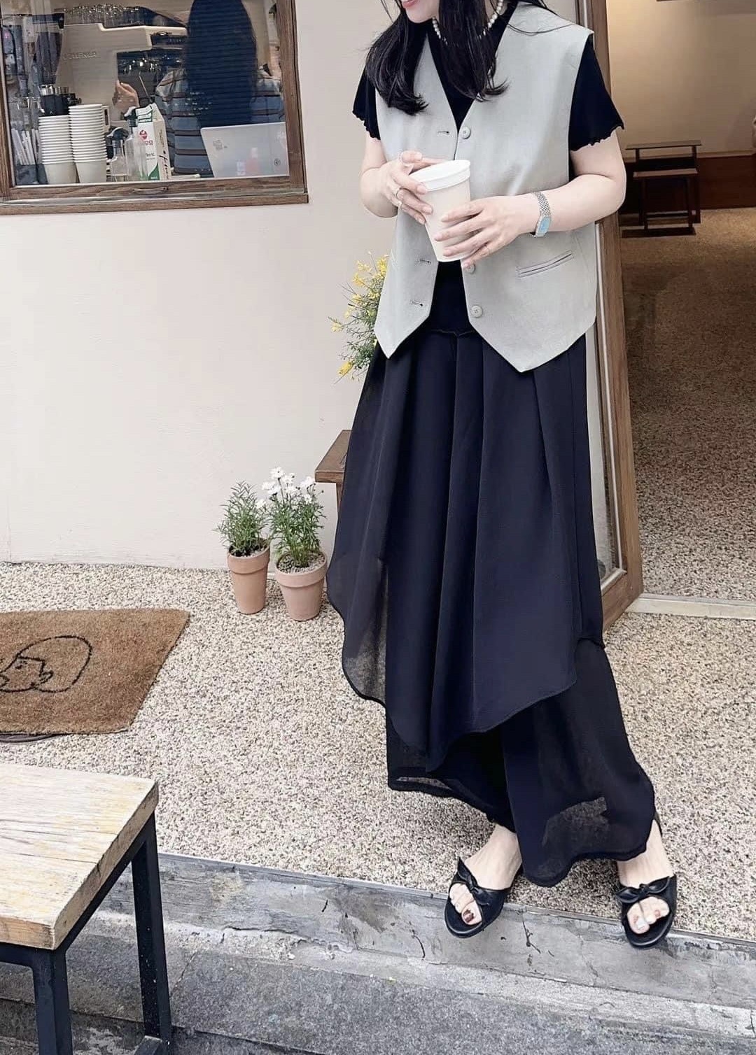 🇰🇷層次設計感褲裙
