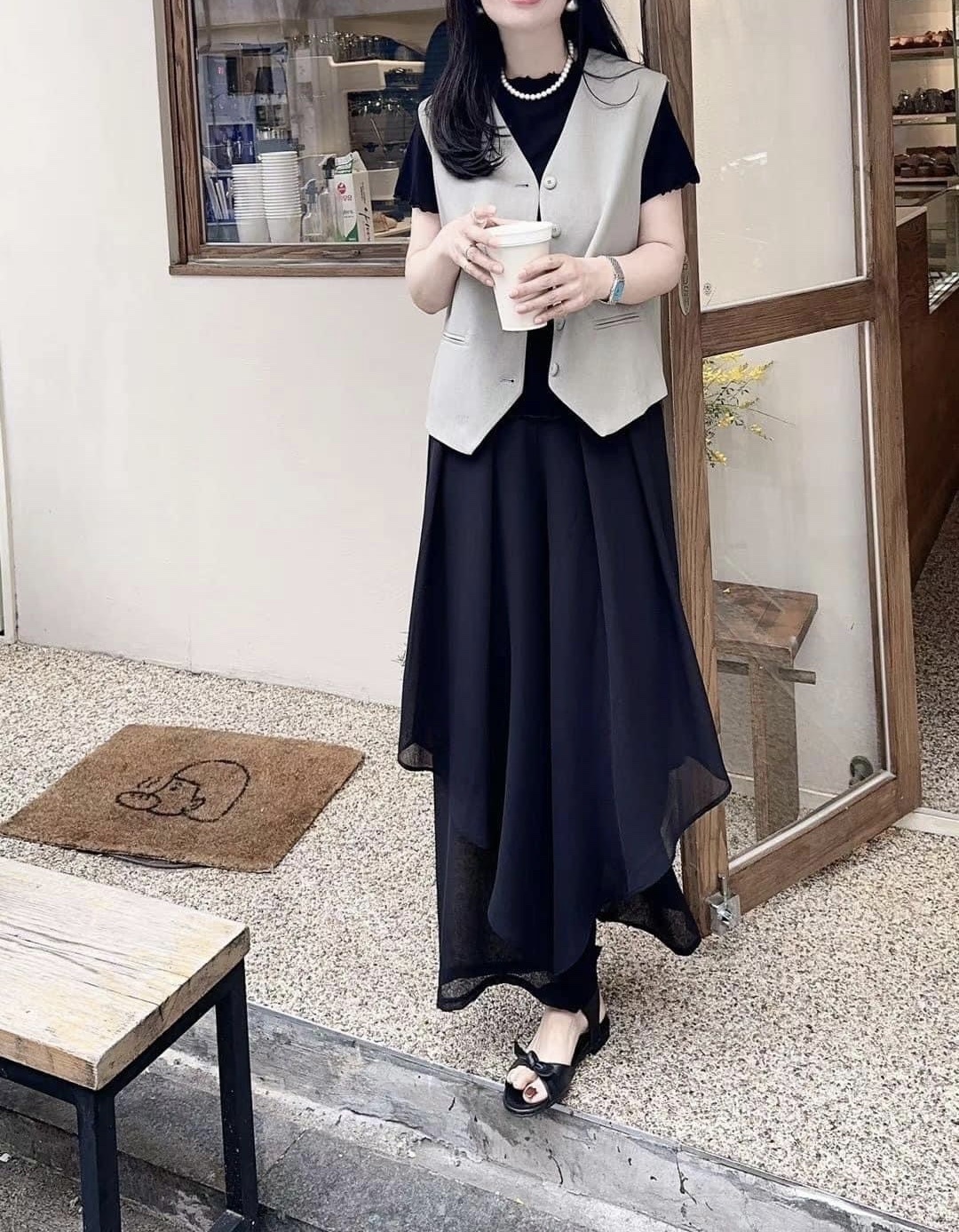 🇰🇷層次設計感褲裙