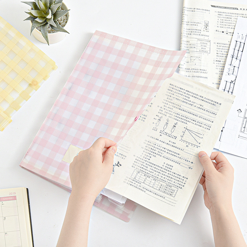 【客製】A4簡約格子文件夾