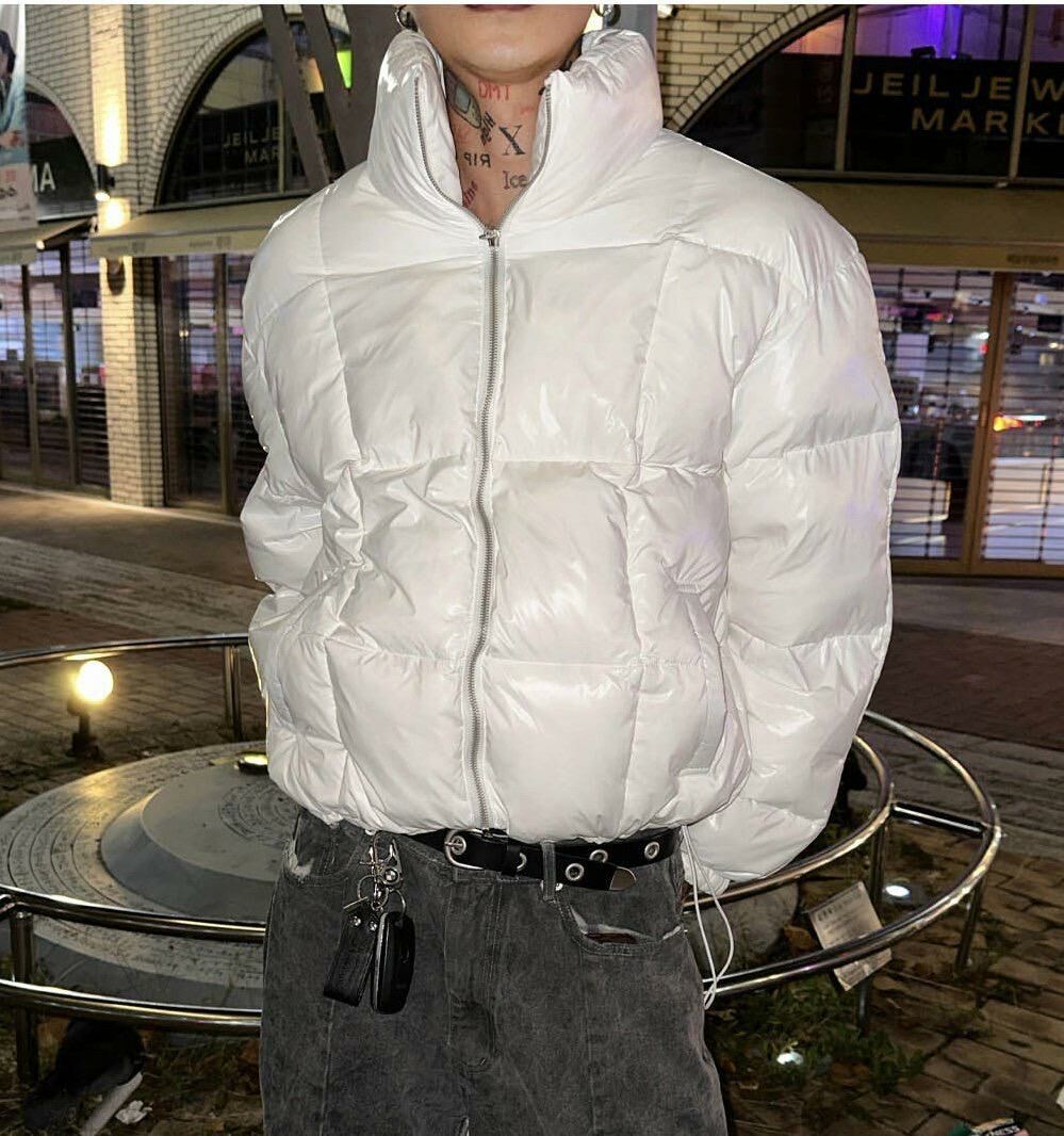 淨色企領拉鍊外套(羽絨) Crunky_youth-071JK