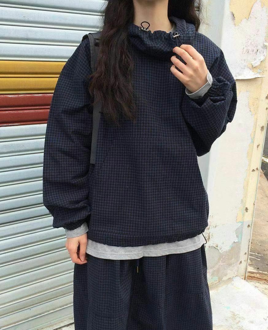 格仔/淨色連帽衛衣 COSTES-022JK