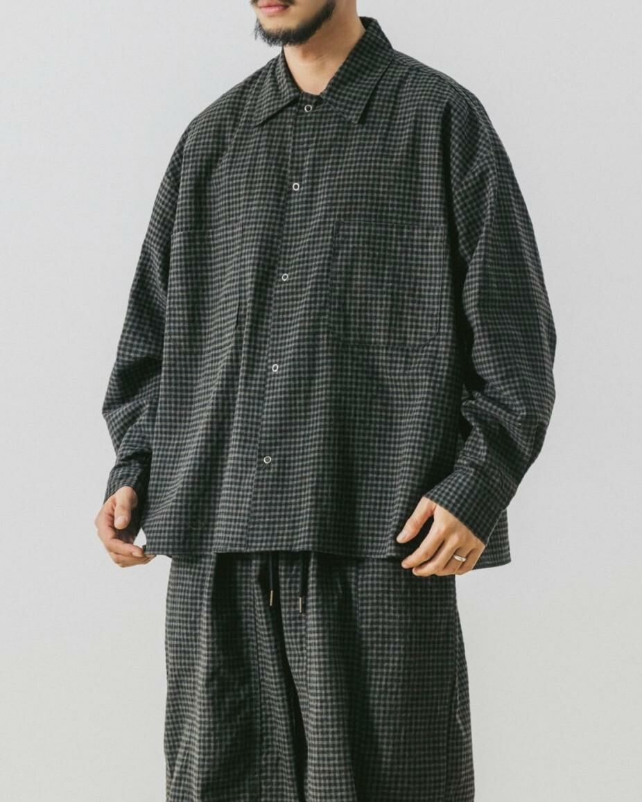 格仔長袖恤衫 COSTES-005S