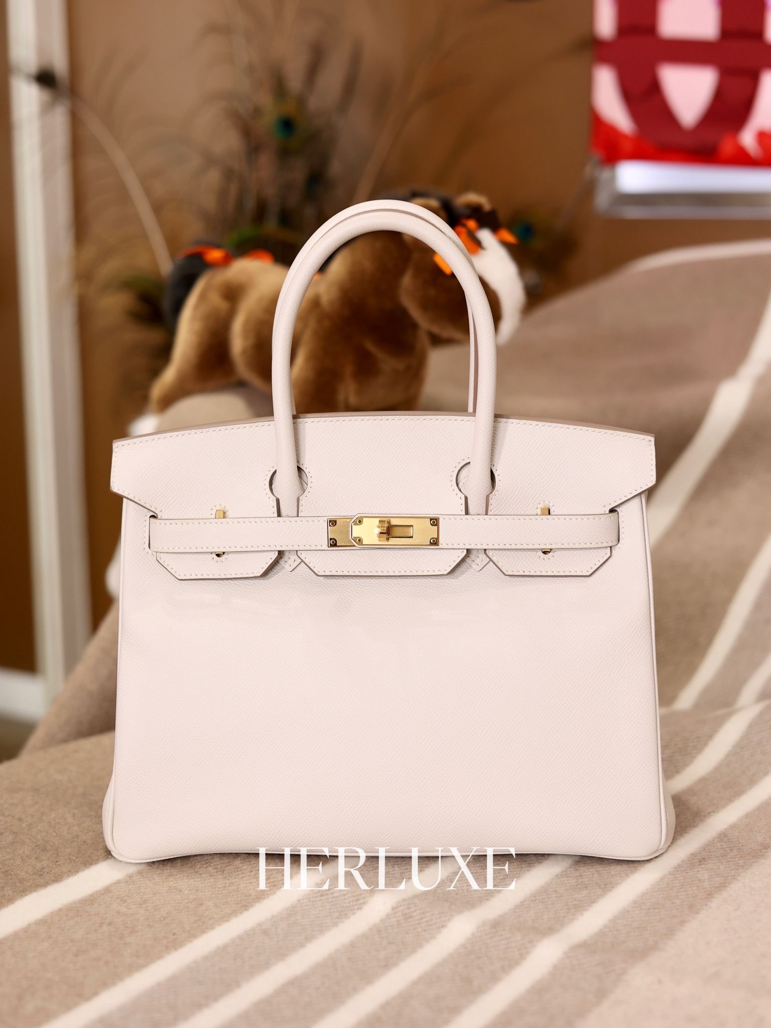 Birkin 30 M4 gris pale cc epsom B （二手 99%new）