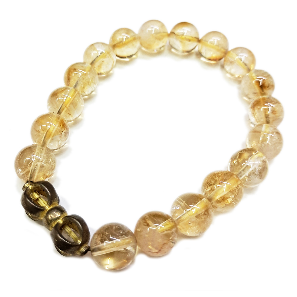 金剛杵&黃晶手鍊8mm【十方】137734