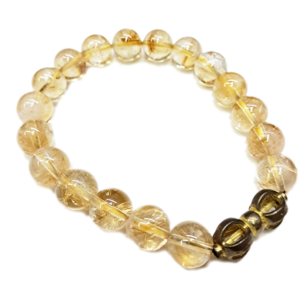 金剛杵&黃晶手鍊8mm【十方】137734