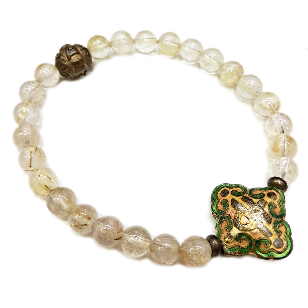 金吉祥&黃晶手鍊6mm【十方】129710