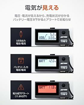 DAYTONA  USB充電+電壓錶