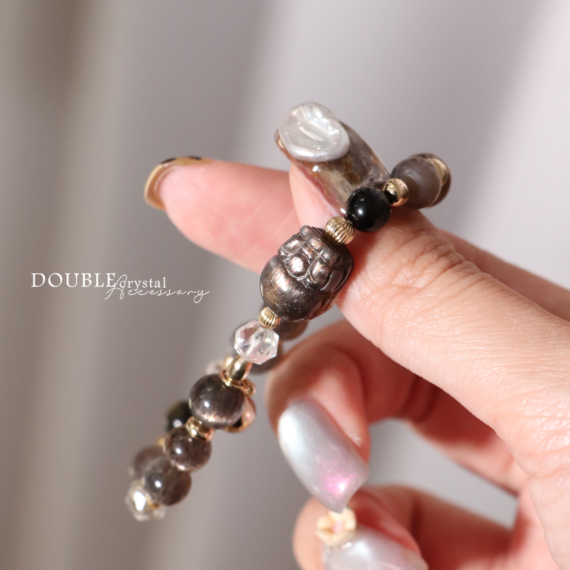 ＜貔貅款＞夜的指引：黑金骨幹太陽．黑金曜石