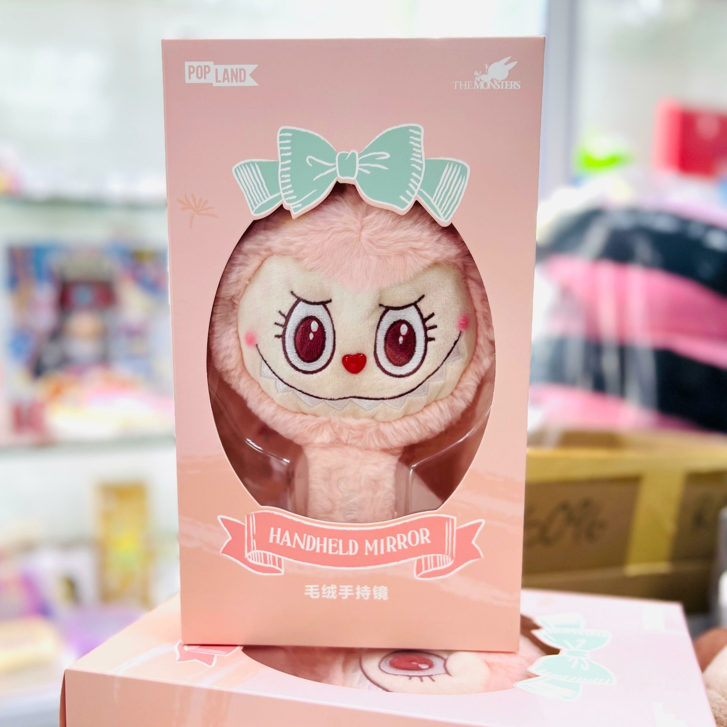 Mokoko The Monsters Sweetheart Series-Plush Handle Mirror  (POPLAND Exclusive)