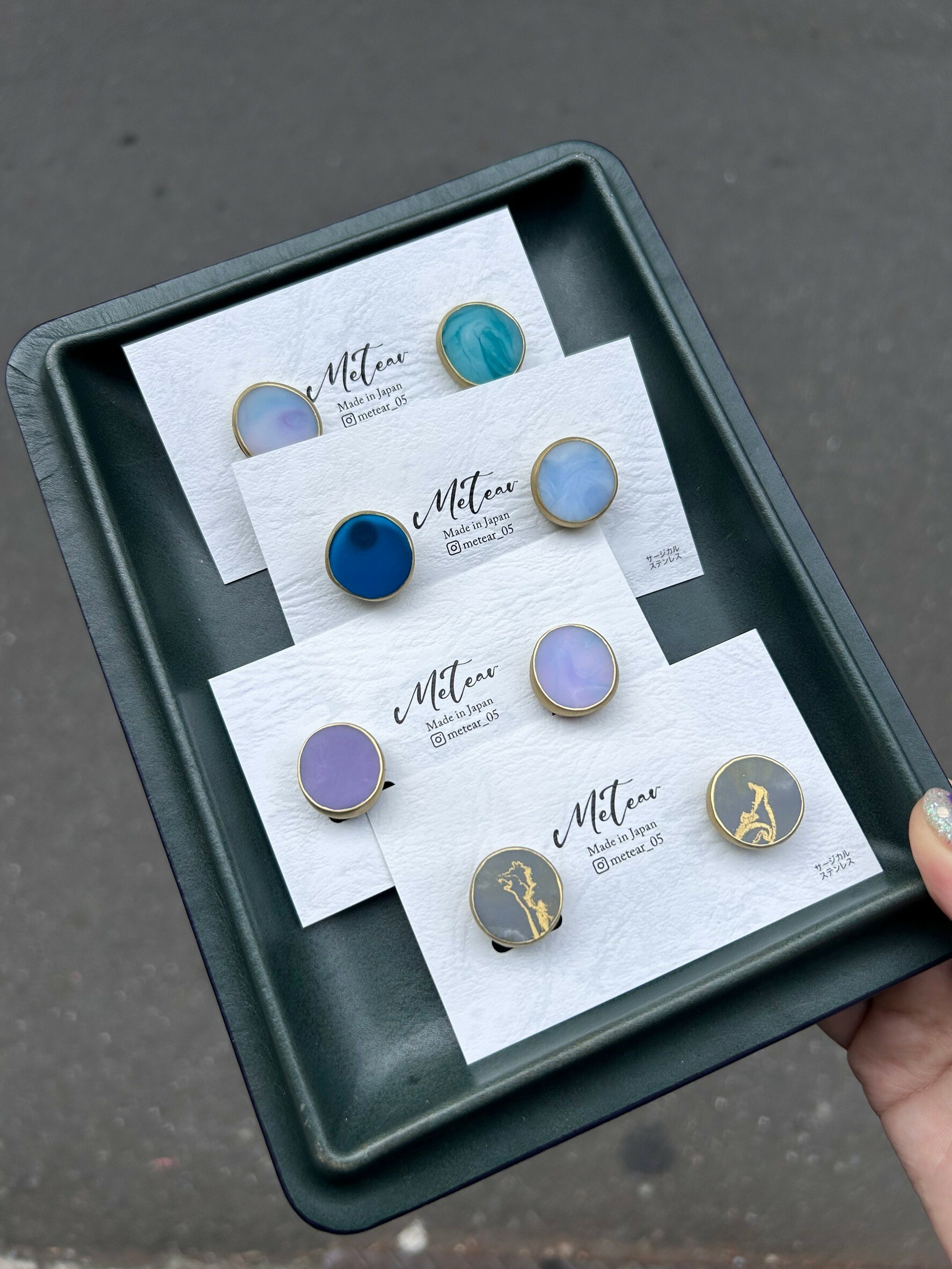 【metear】樹脂耳環 21-A