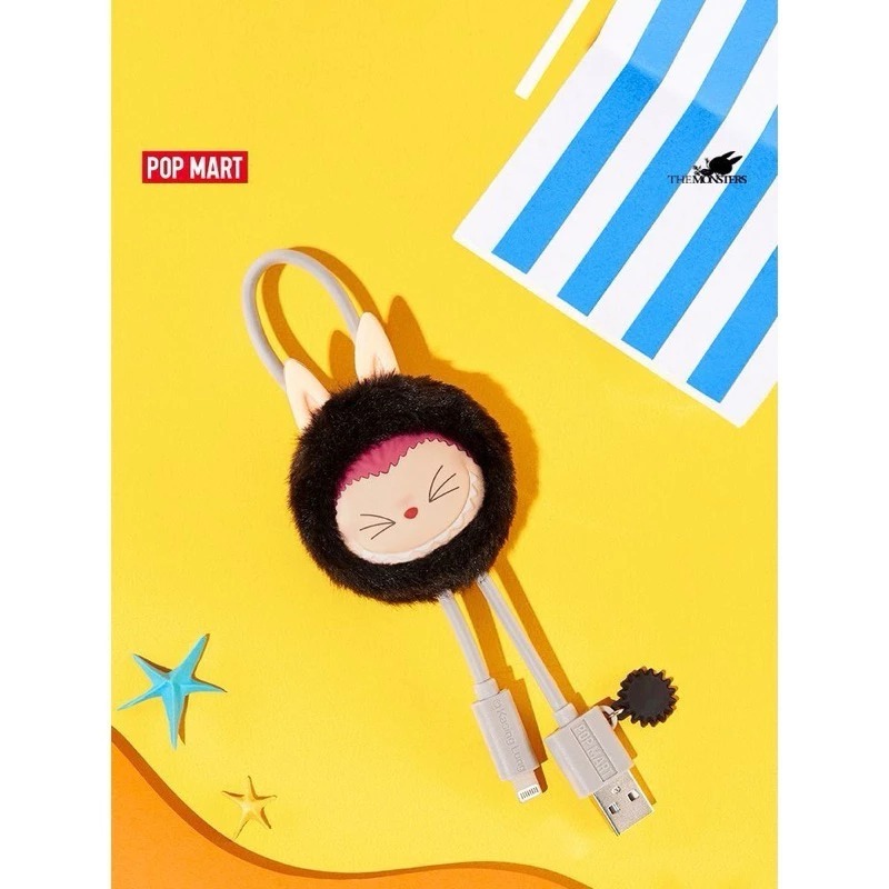 【現貨】POP MART 泡泡瑪特 THE MONSTERS LABUBU 醉愛在海邊系列 數據線 充電線 盲抽