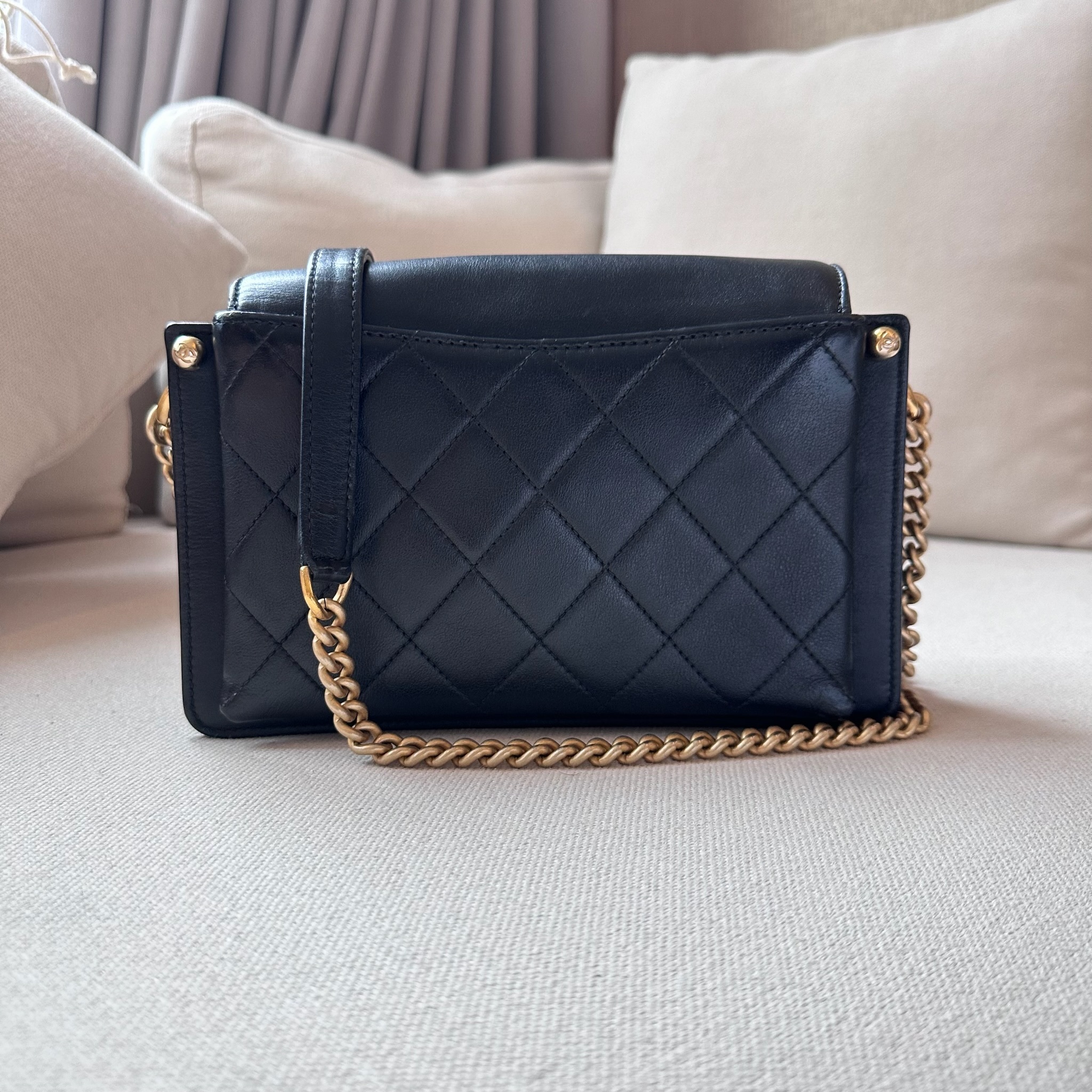 Chanel Seasonal Flap Bag - Black / Ghw