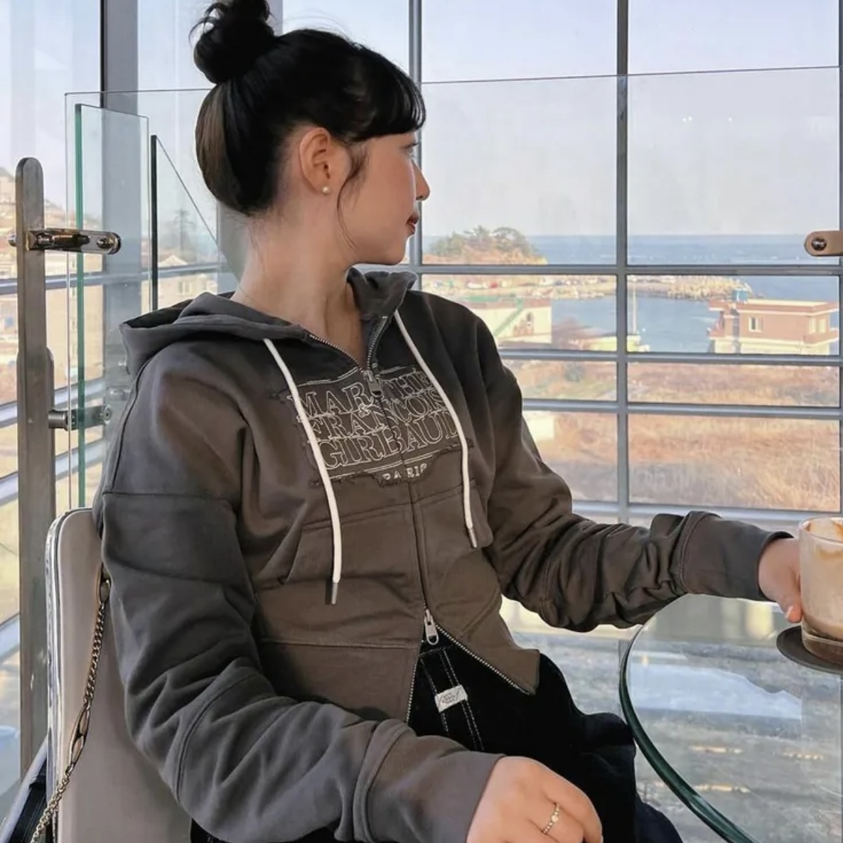 MARITHÉ FRANCOIS GIRBAUD MFG 短版 連帽外套 雙拉鍊 長袖 女版 高允貞代言/預購