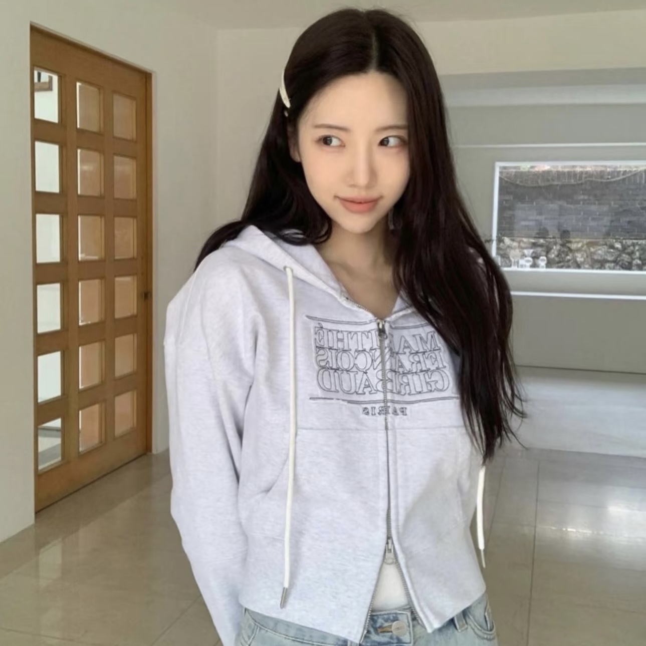 MARITHÉ FRANCOIS GIRBAUD MFG 短版 連帽外套 雙拉鍊 長袖 女版 高允貞代言/預購