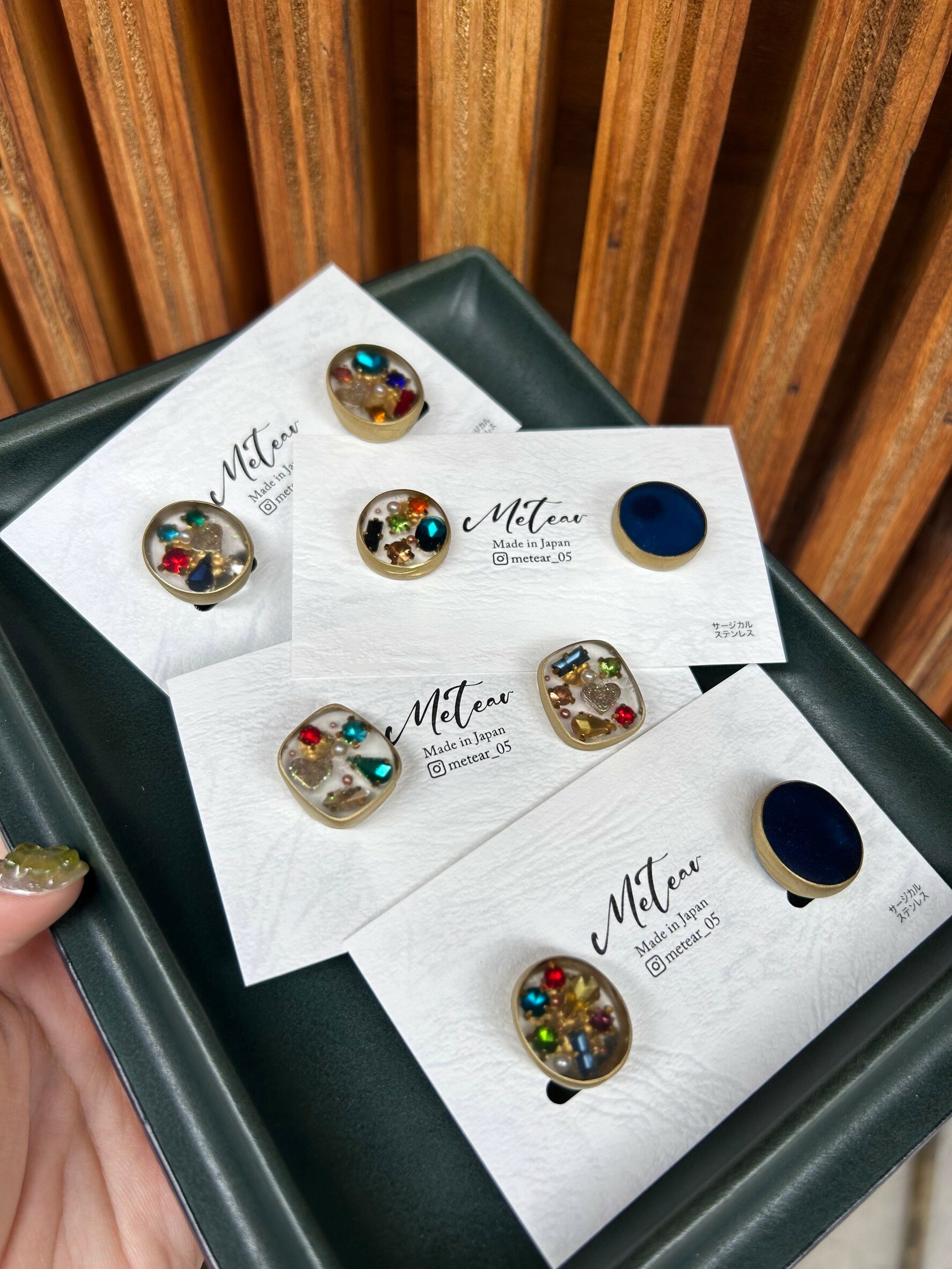 【metear】樹脂耳環 41