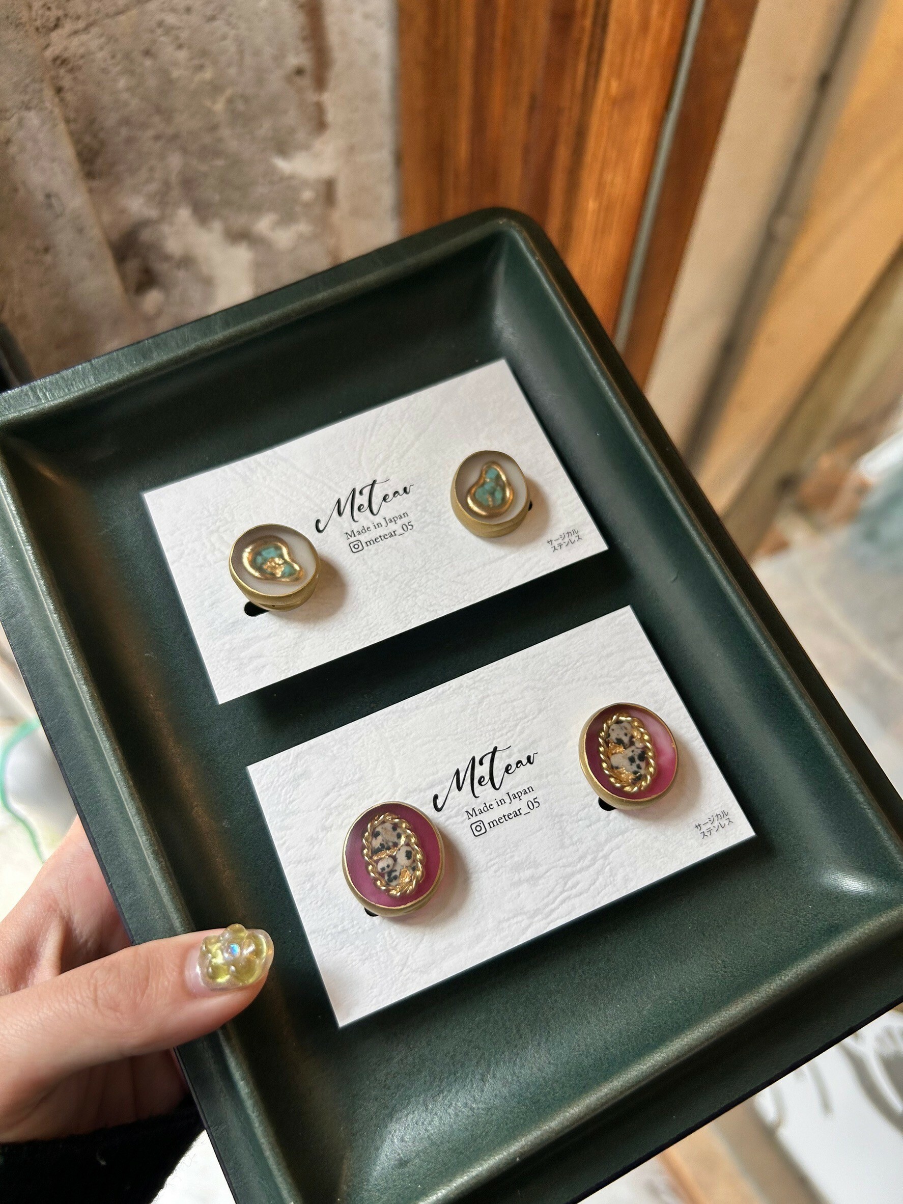 【metear】樹脂耳環 42GA