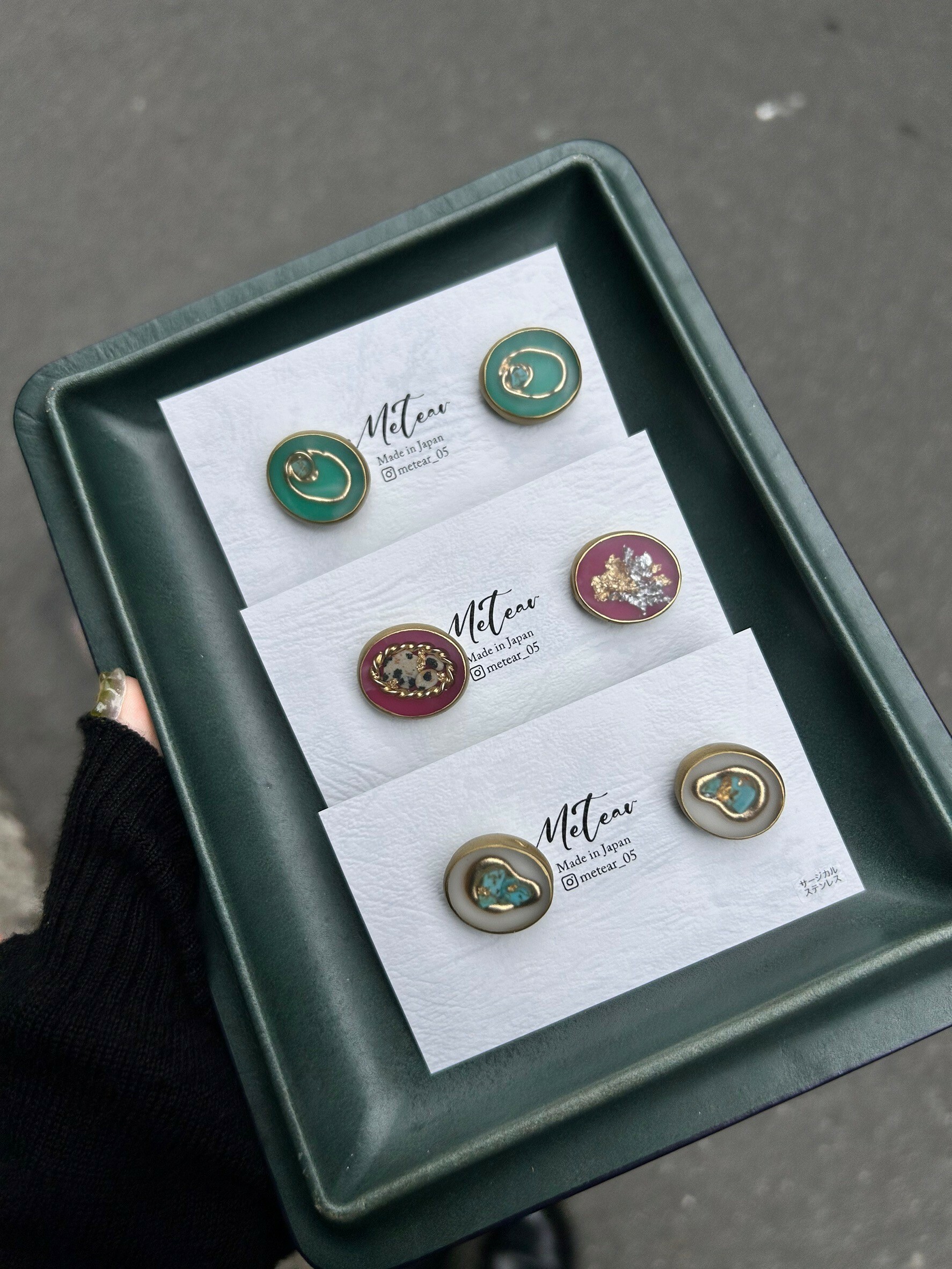 【metear】樹脂耳環 42GA