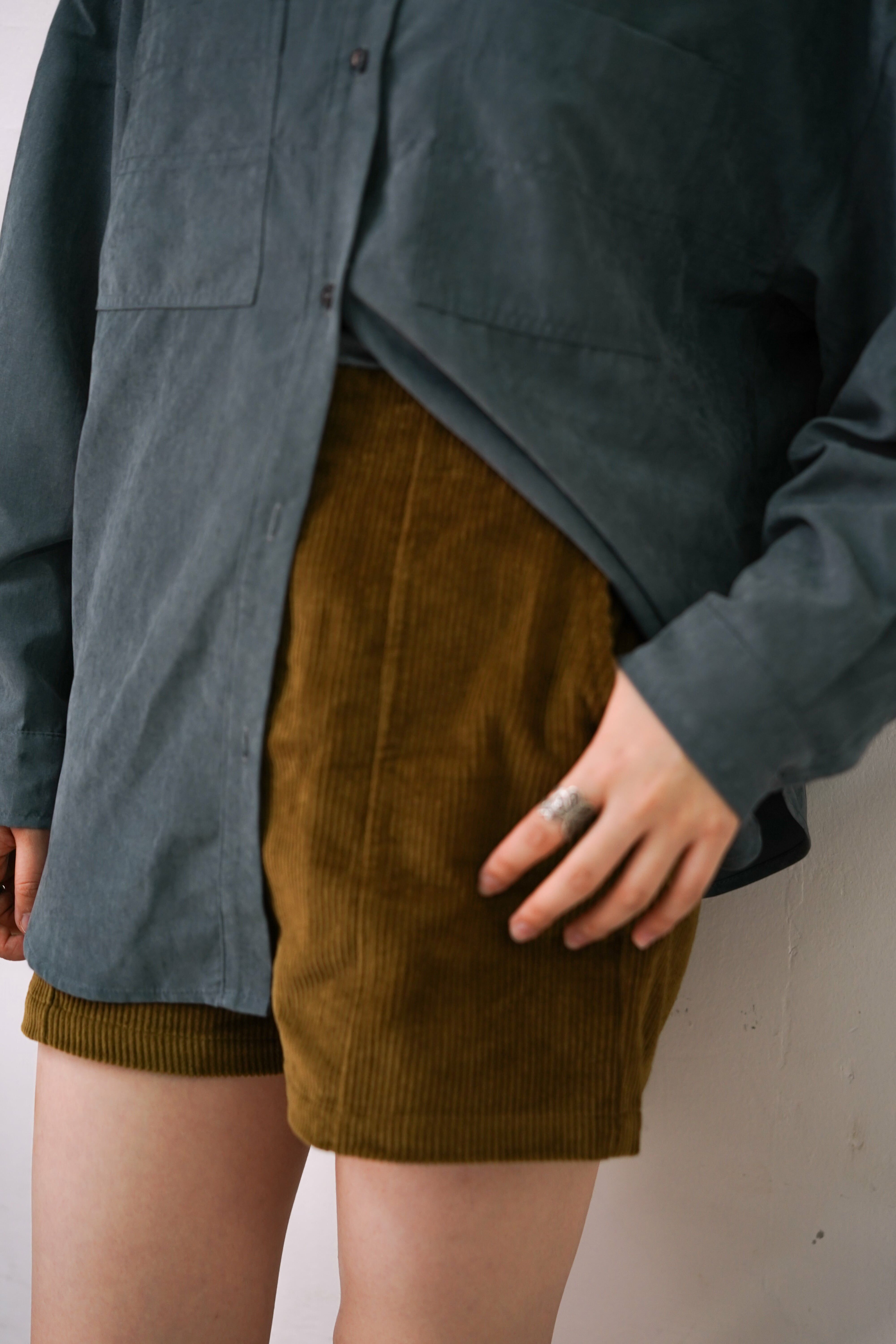 9944｜半橡筋燈芯絨短褲