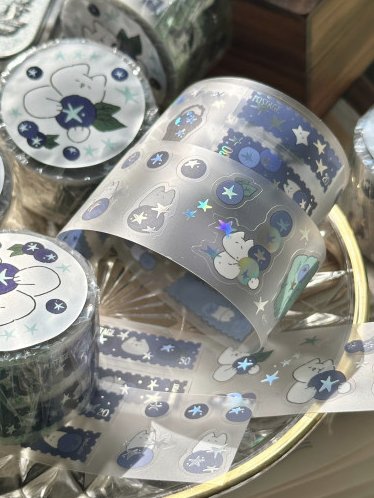 Mewmewbeam | 貓貓與藍莓 割型膠帶 (5157)