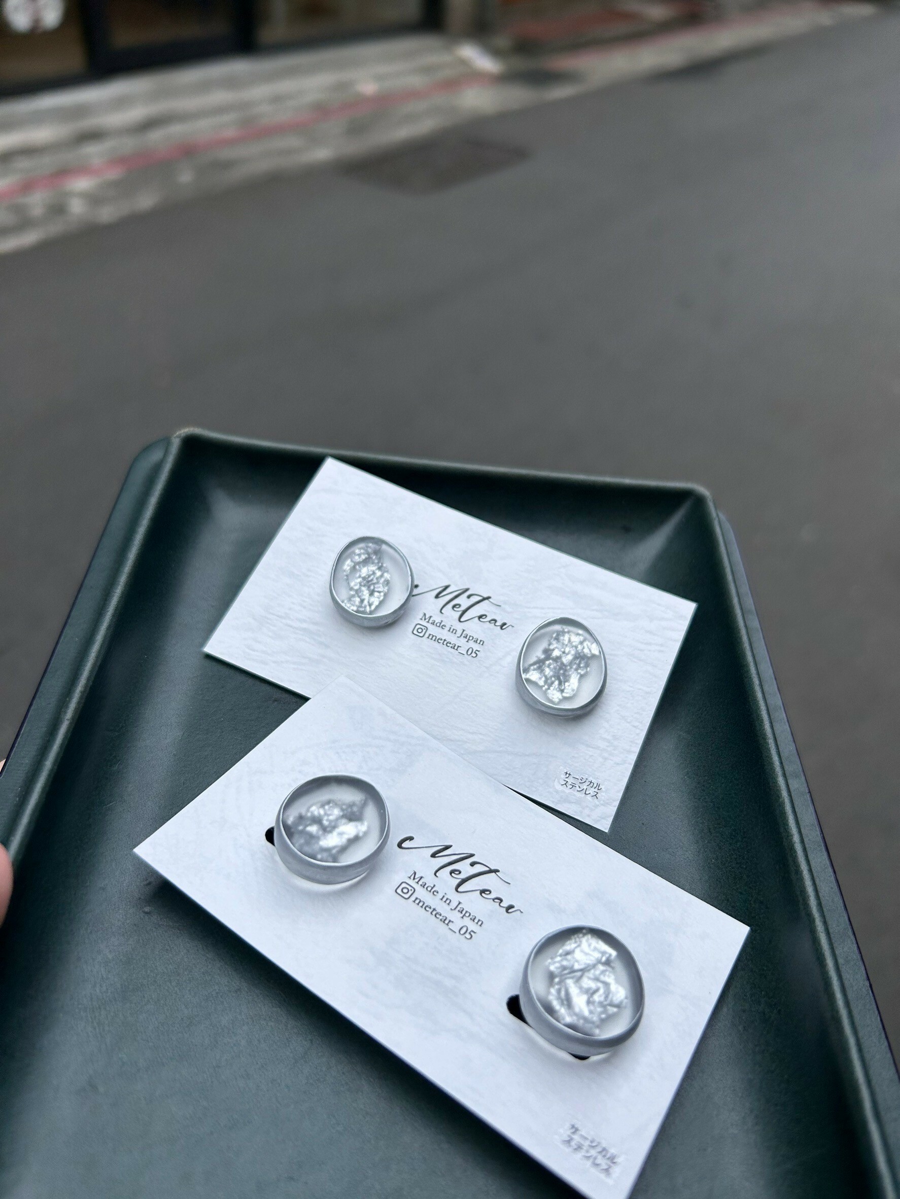 【metear】樹脂耳環 50