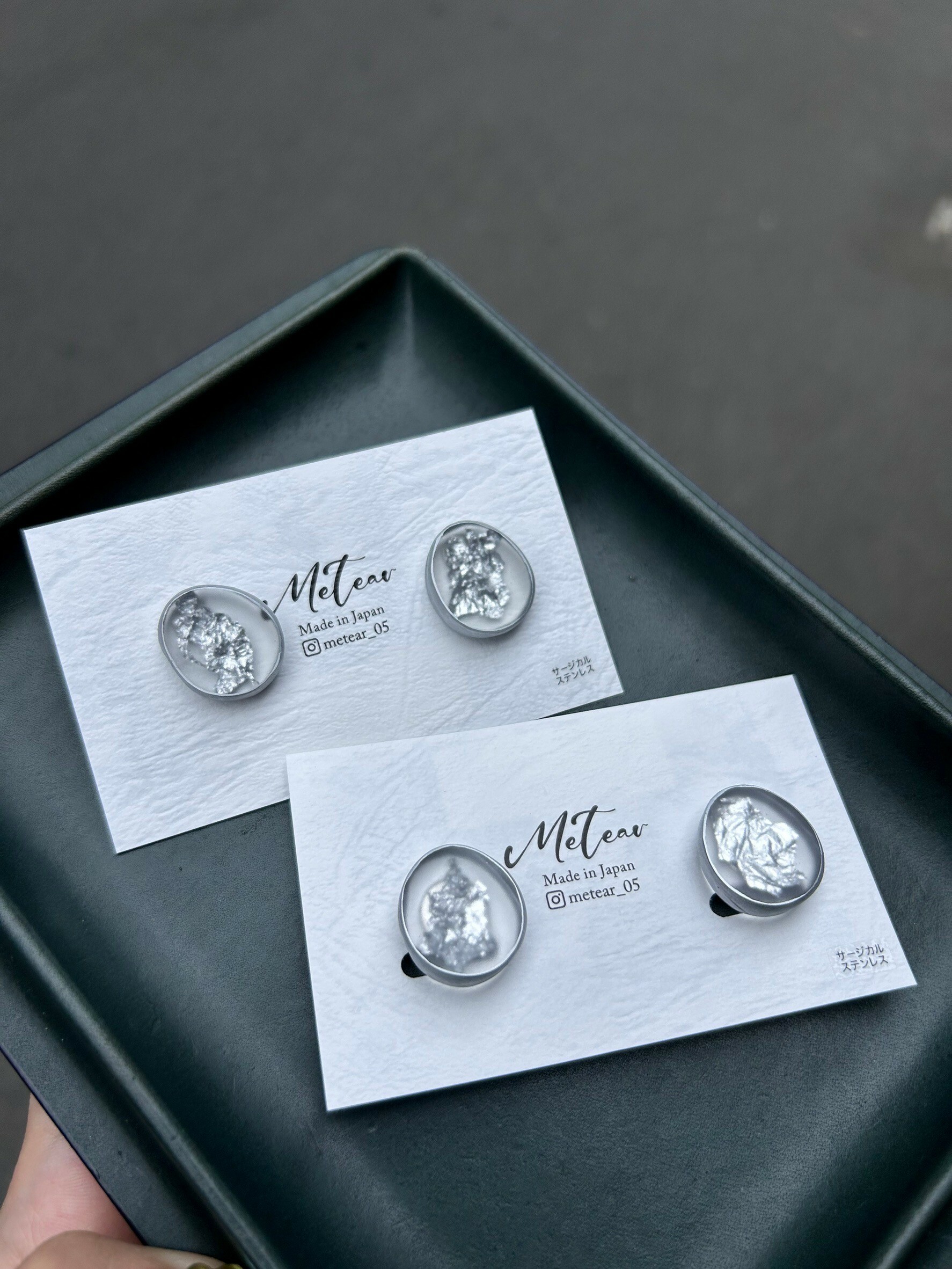 【metear】樹脂耳環 50