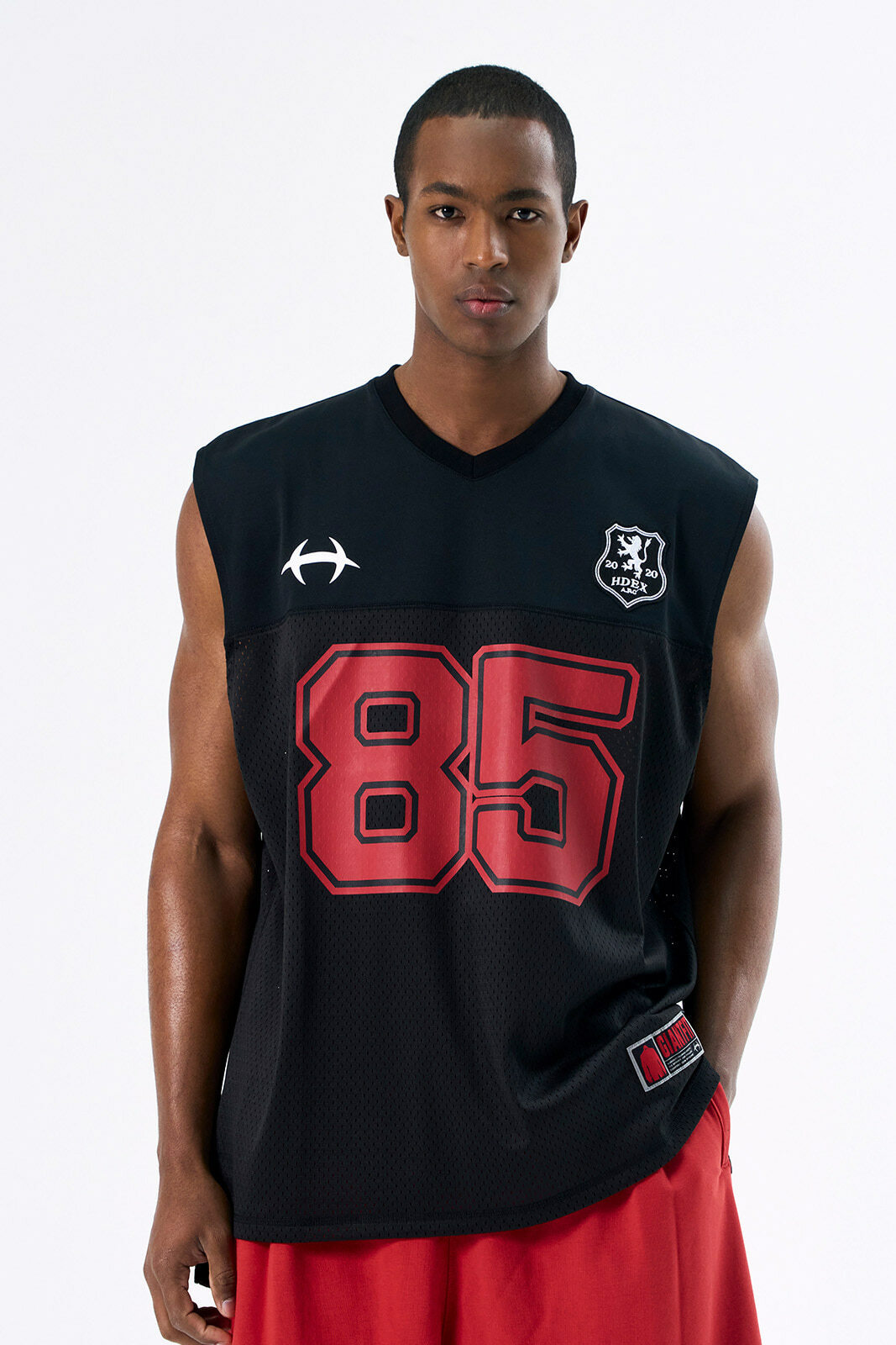 HDEX Mesh Football Sleeveless - BLACK
