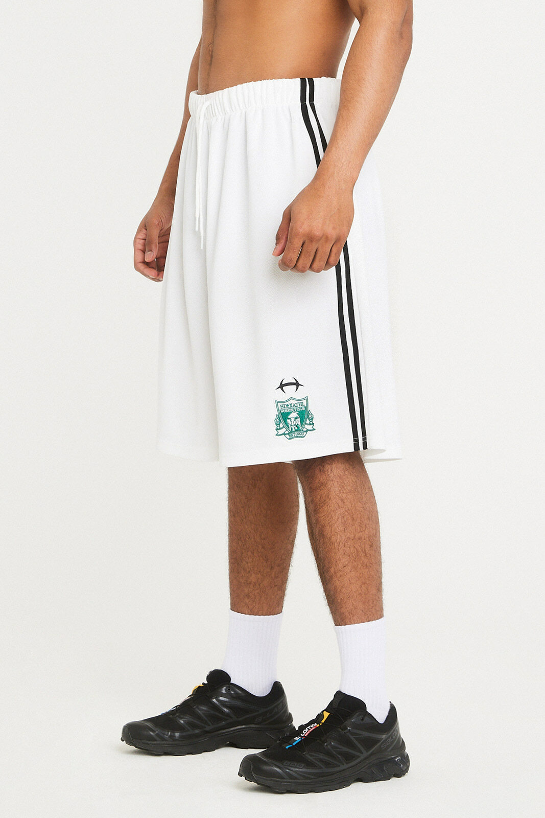 HDEX Binding Mesh Track Shorts - WHITE