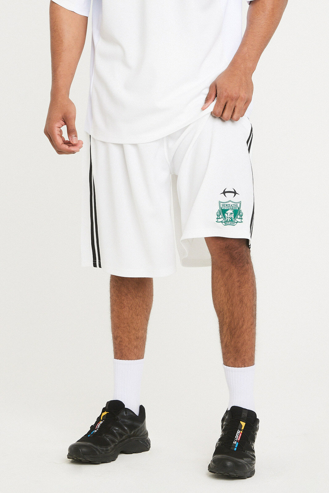 HDEX Binding Mesh Track Shorts - WHITE