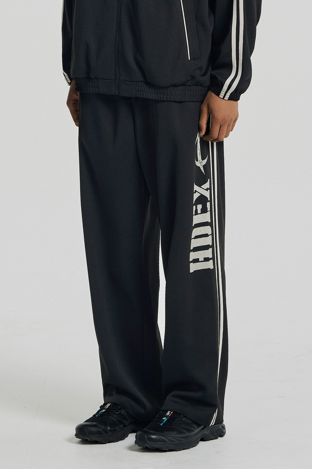HDEX Giant Fit Mesh Wide Pants - BLACK