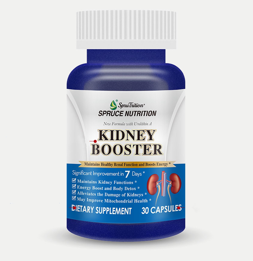 【 Spruce  Nutrition 】雲杉新一代腎康動力黃金肽 ｜溫補腎陽 ｜ 緩解疲勞 ｜ 精力旺盛 ｜草本成分 ｜科學配比 ｜天然原料｜ KIDNEY BOOSTER   30粒裝 （美國原裝行貨 ） 美國雲杉 SPRUCE