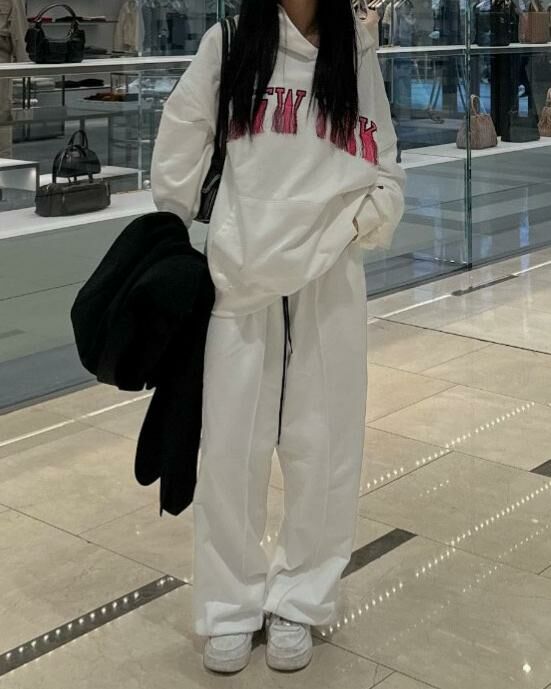 淨色可束腳鬆身運動褲 DEAN-040P