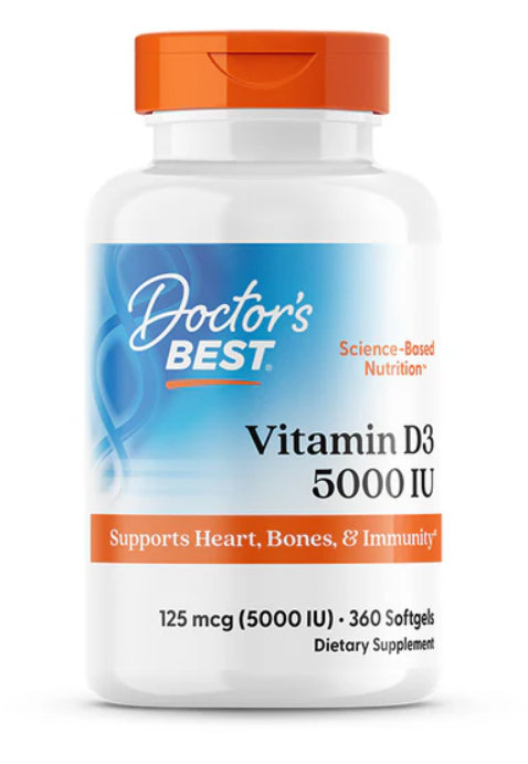 [預購] Doctor's Best 維他命D3 5000IU 360粒  Vitamin D3