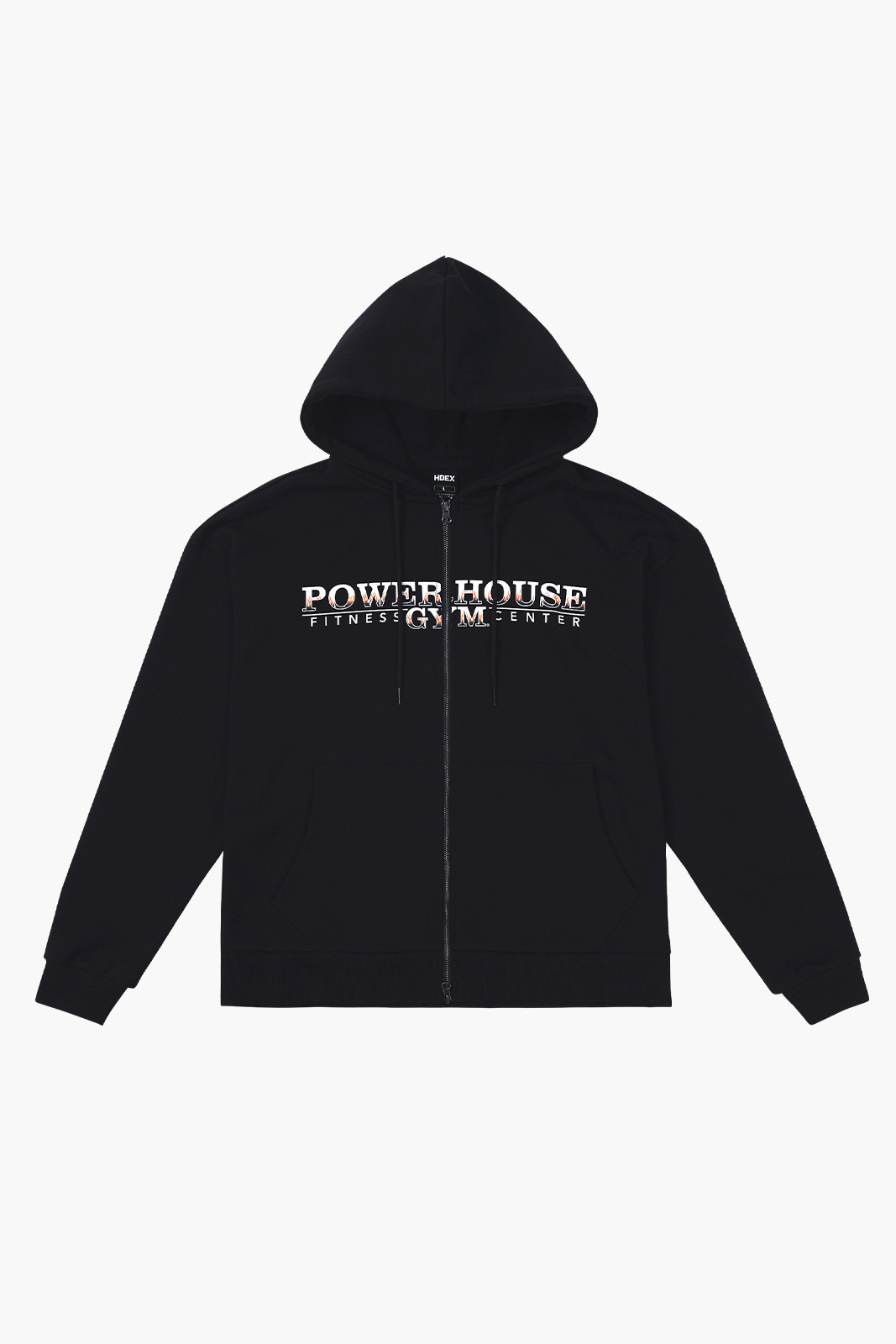 HDEX Powerhouse Hoodie Zip-up - BLACK