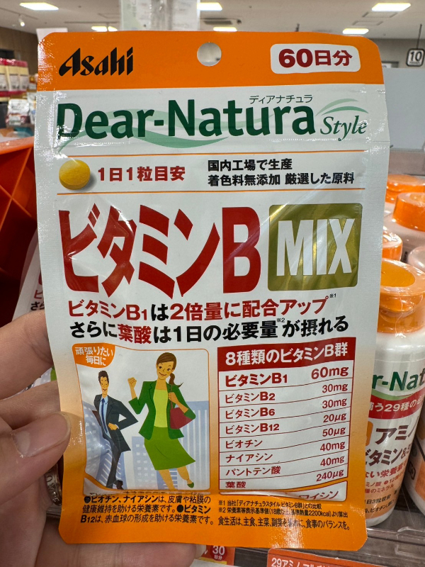 日本 Asahi Dear-Natura 維他命B MIX｜B群營養補充 支持能量代謝