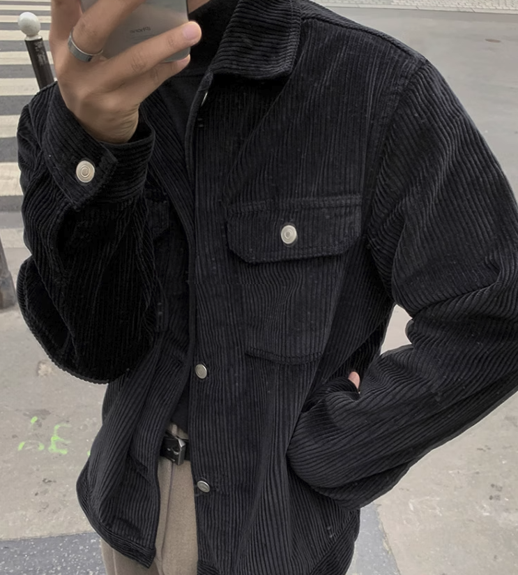 韓版高級感燈芯絨外套外套