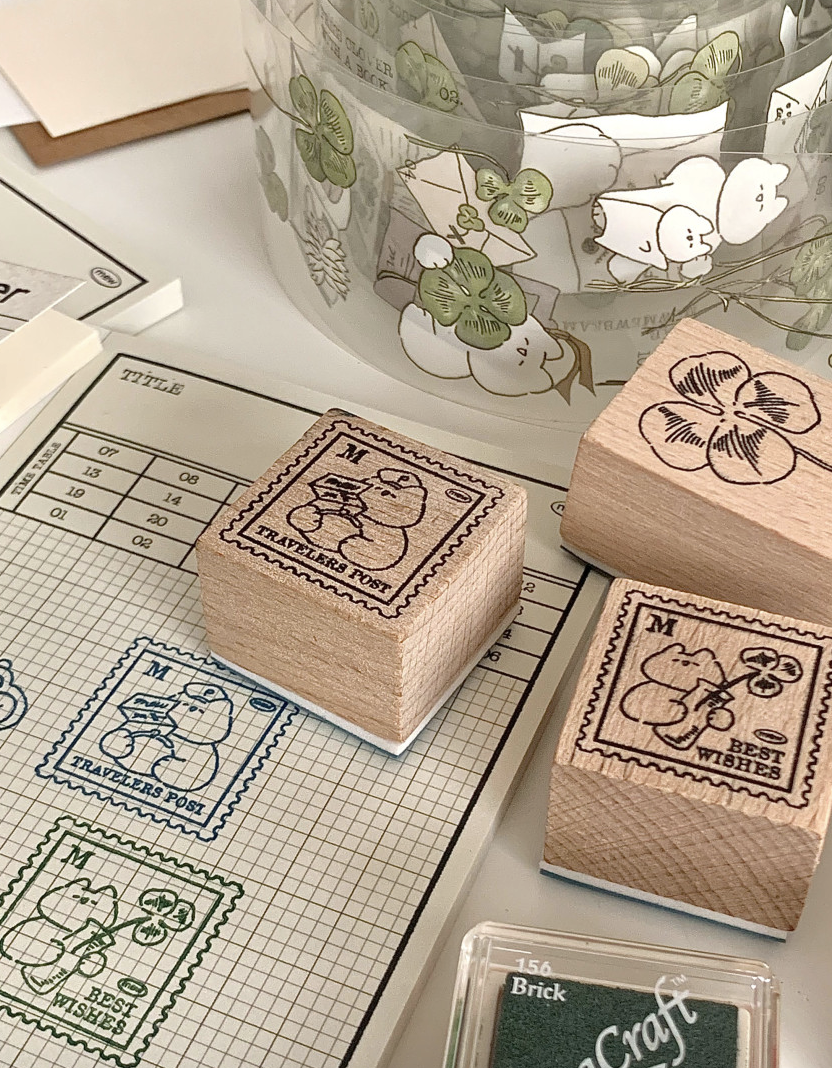 Mewmewbeam｜貓貓復古木頭印章 Ver.3（共兩種）