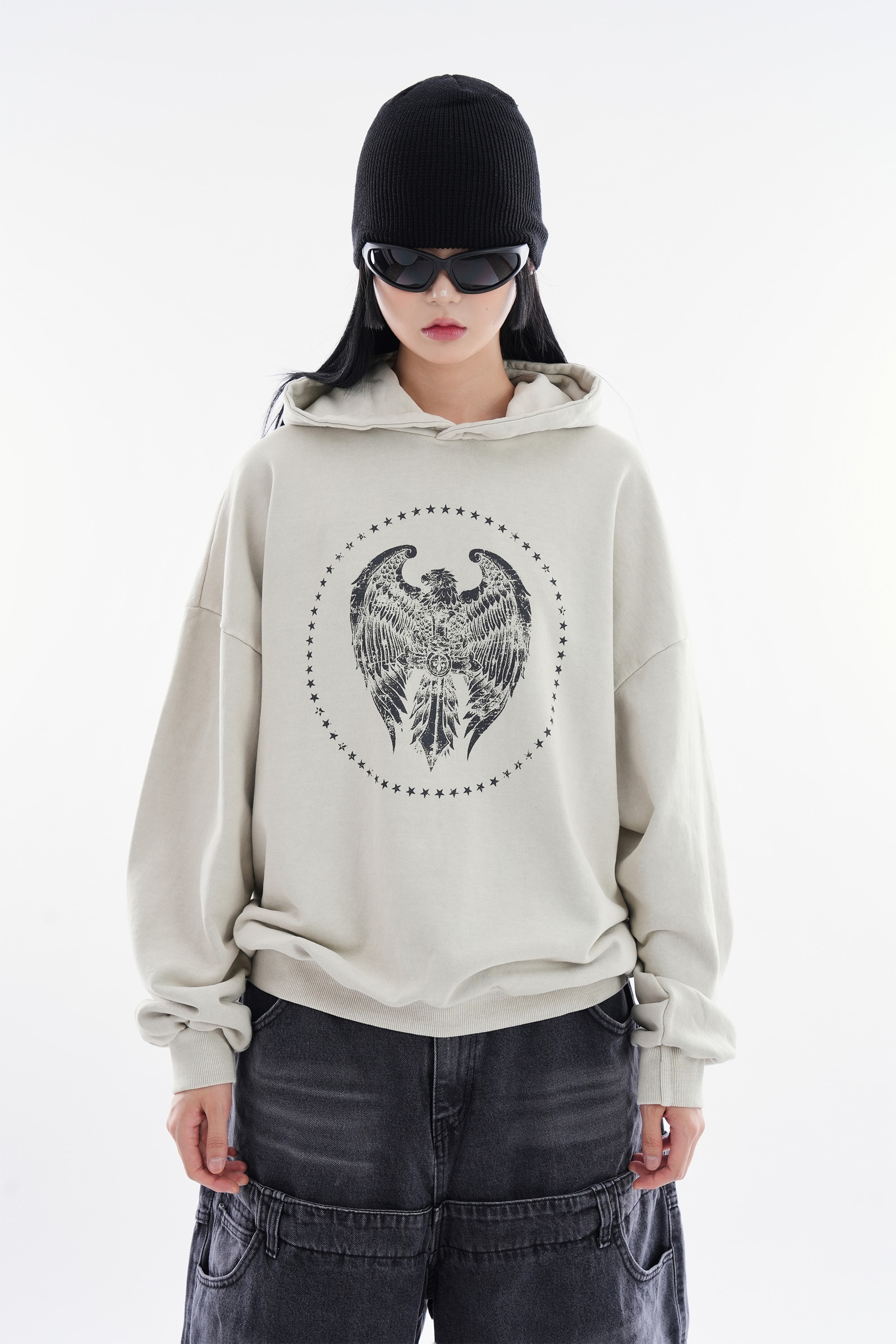 [UNISEX] KR EAGLE HOODIE (3 COLORS)