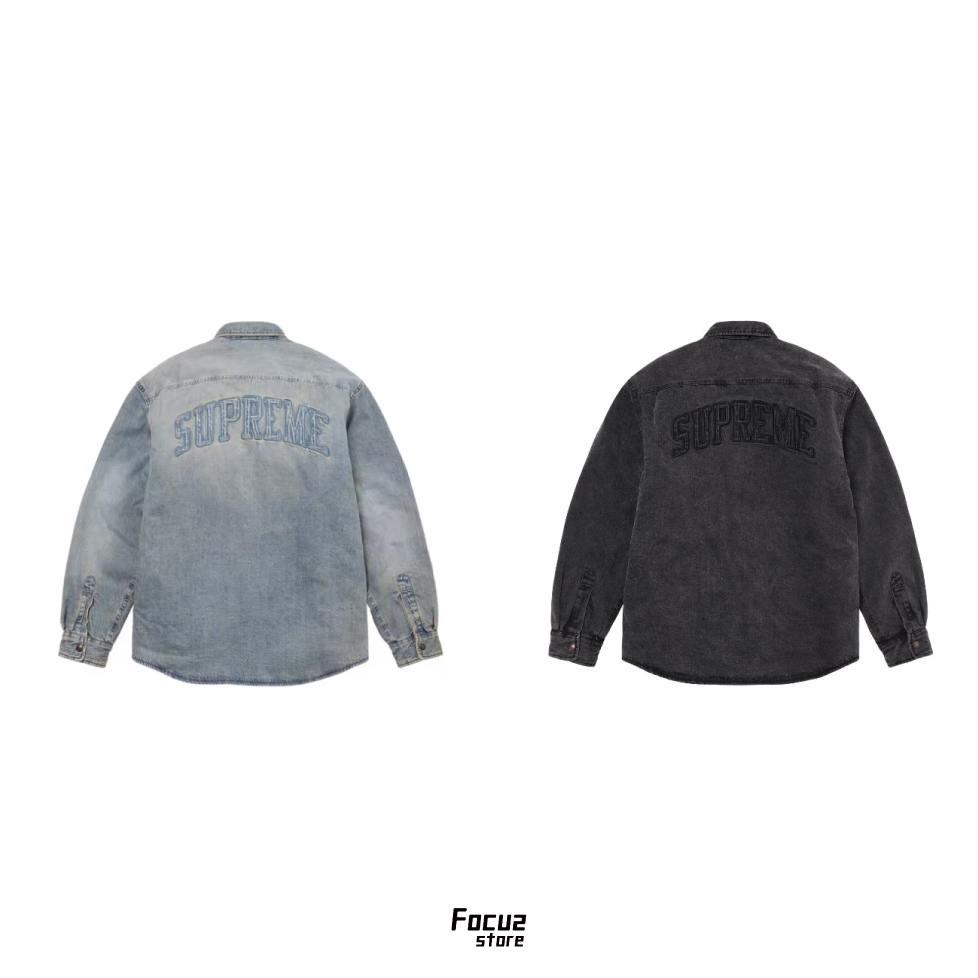 【Focus Store】預購 Supreme FW24 Week8 Faux Shearling Lined Work Shirt 牛仔襯衫 兩色