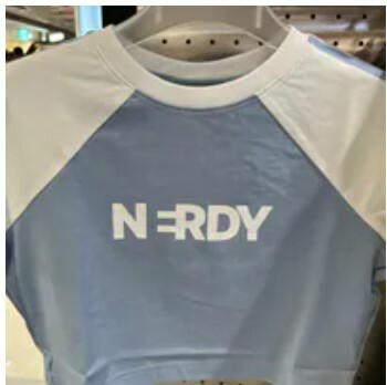 [S] NERDY W'S NY CROPPED S/S T-SHIRT 24SS,LIGHT BLUE, PNEU24ST245103 (SN470)
