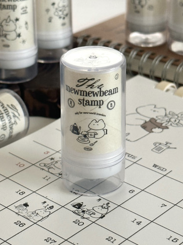 Mewmewbeam｜貓貓復古墨水印章 Ver.1（共八種）