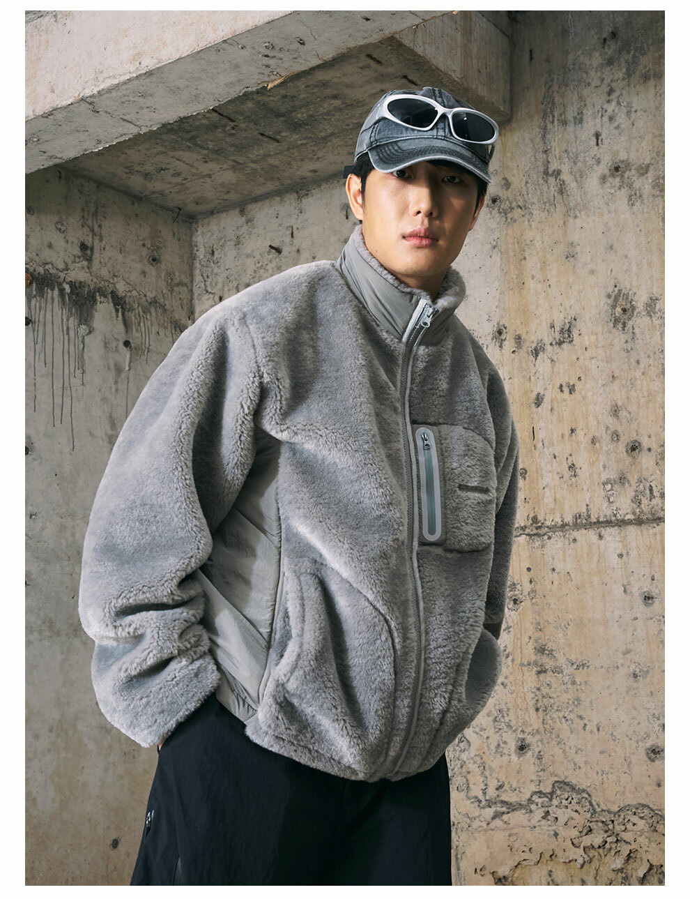 ENshadower隱蔽者 異形結構羊羔毛保暖夾克