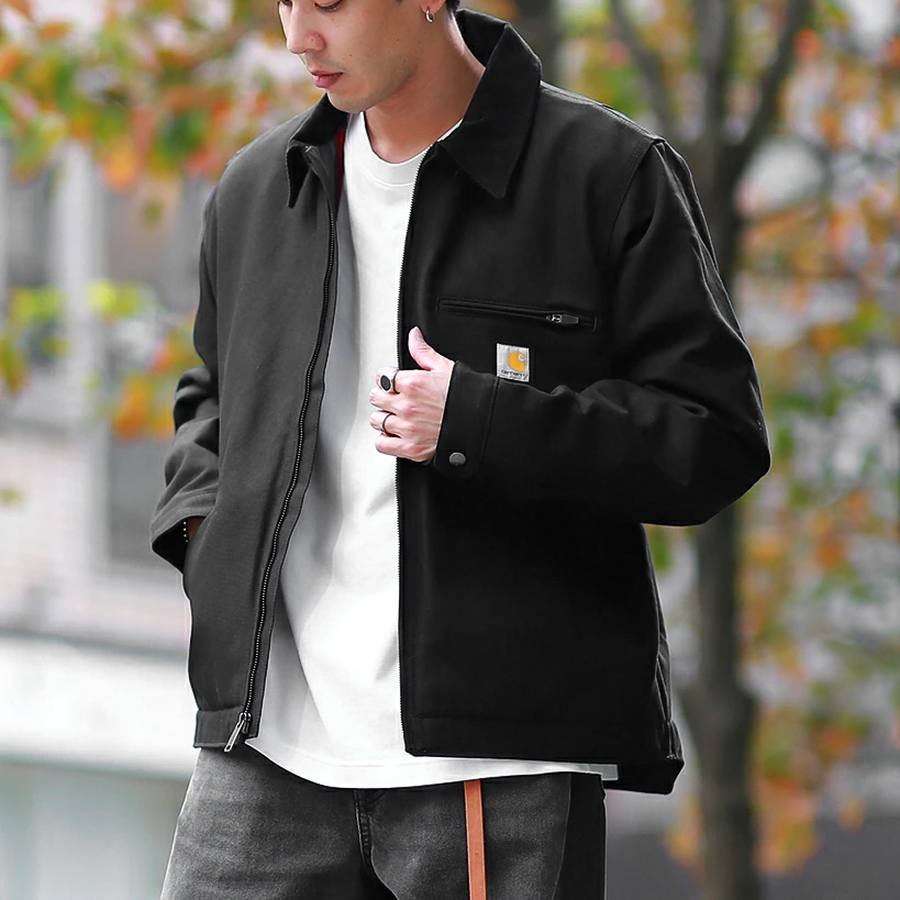 CARHARTT Blanket-Lined Detroit Jacket - Relaxed Fit bk