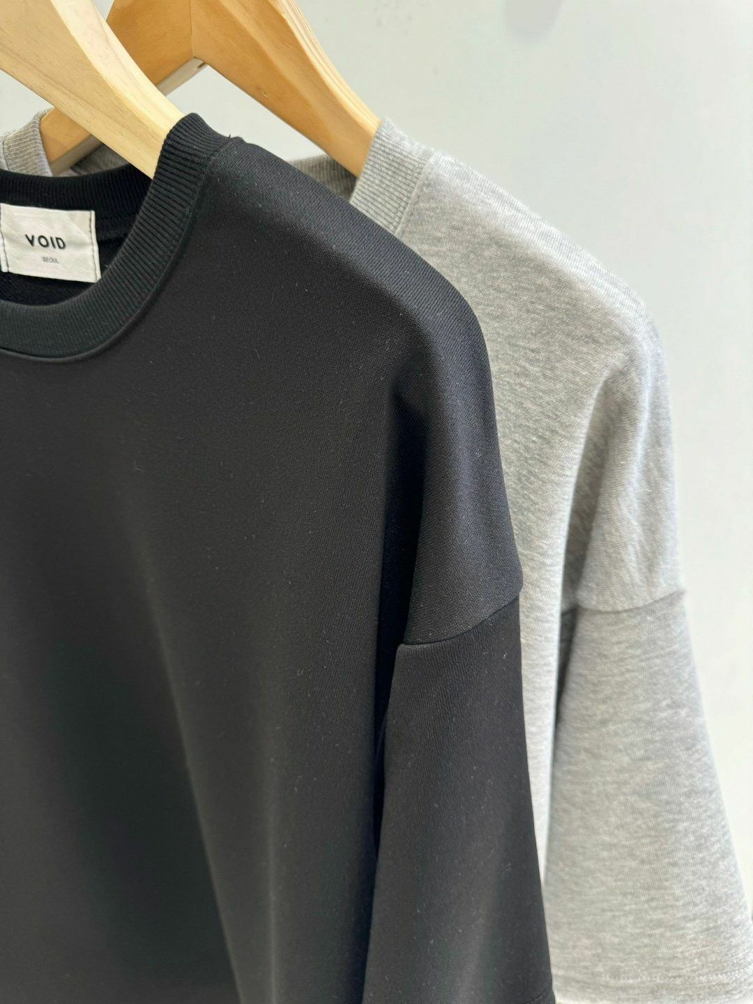 假兩件橫間袖長袖衫 VOID-042T