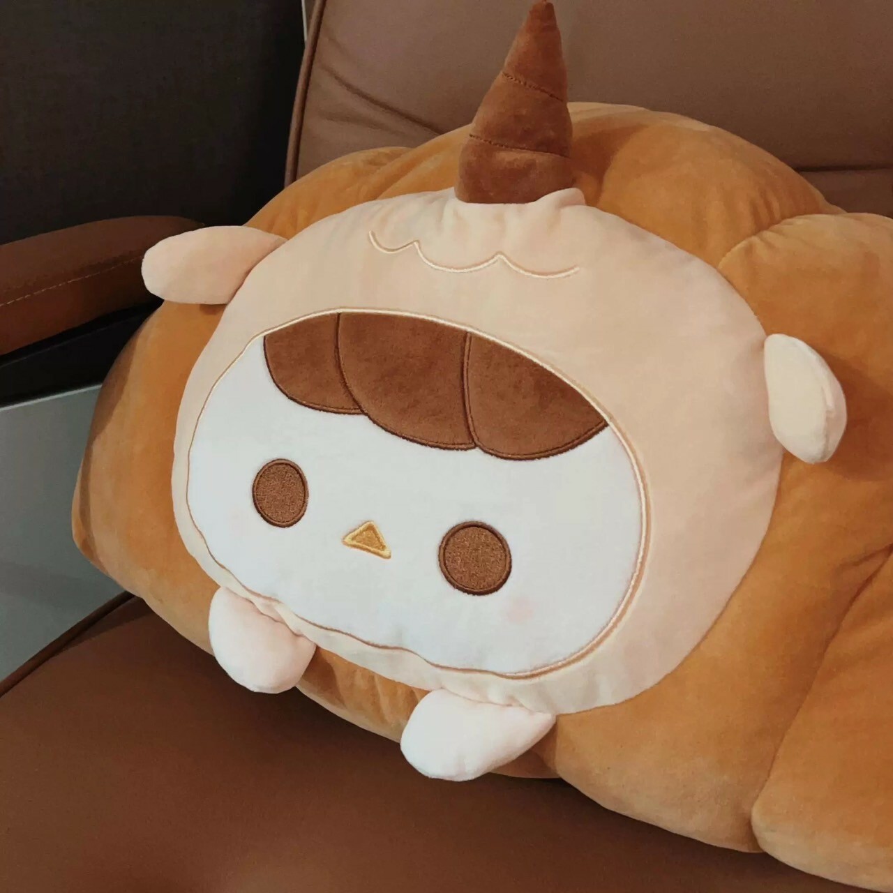 POP MART 泡泡瑪特 泡泡萌粒烤麵包系列 PUCKU 可頌造型 抱枕 靠墊 -泡泡瑪特城市樂園