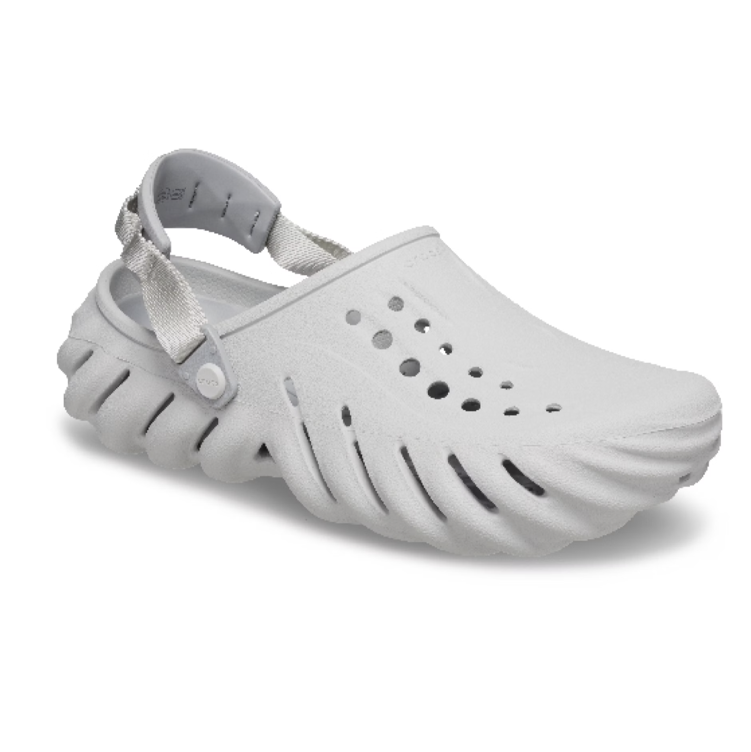 -(C4c)-CROCS ECHO CLOG 洞洞鞋 軟膠鞋 灰色-207937-1FT